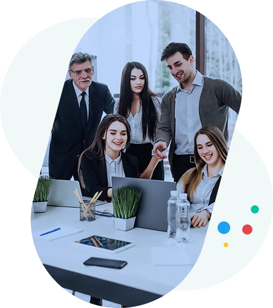 business team collaboration meeting in modern office